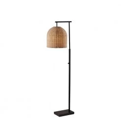 Bahama 58 in. 1-Light Dark Bronze Bulb Pendant by Adesso