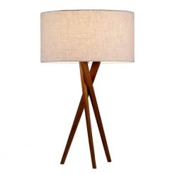 Brooklyn 25 in. Walnut Table Lamp by Adesso