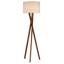 Brooklyn 63 in. Walnut Floor Lamp by Adesso