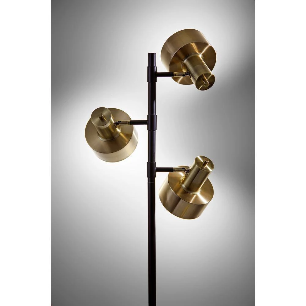 Clayton 66.5 in. Brass Floor Lamp by Adesso - Image 5