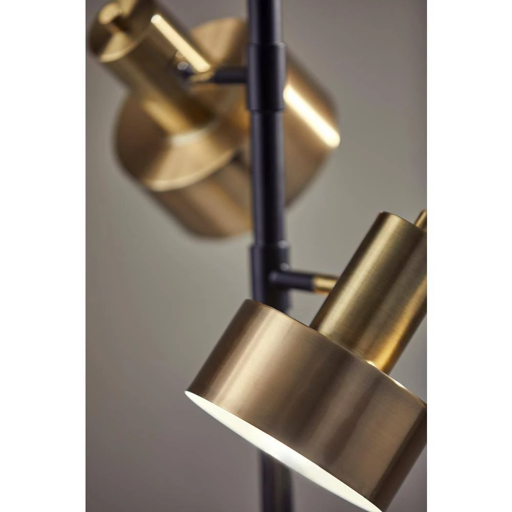Clayton 66.5 in. Brass Floor Lamp by Adesso - Image 7