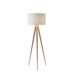 Director 60 in. Oak Wood Floor Lamp by Adesso