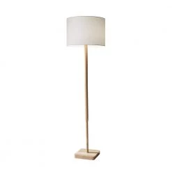 Ellis 58.5 in. Natural Wood Floor Lamp by Adesso