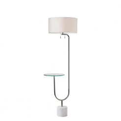Sloan 65 in. Nickel Floor Lamp by Adesso