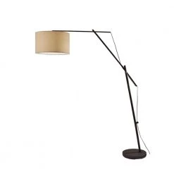 Broome 83 in. Black Arc Lamp by Adesso