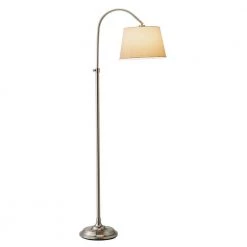 Bonnet 62 in. Satin Steel Adjustable Floor Lamp by Adesso