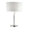 Hayworth 22 in. Satin Steel Table Lamp by Adesso