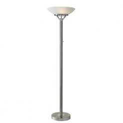 Expo 71 in. Silver Floor Lamp by Adesso