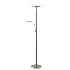 Stellar 72 in. Silver LED Combo Torchiere by Adesso