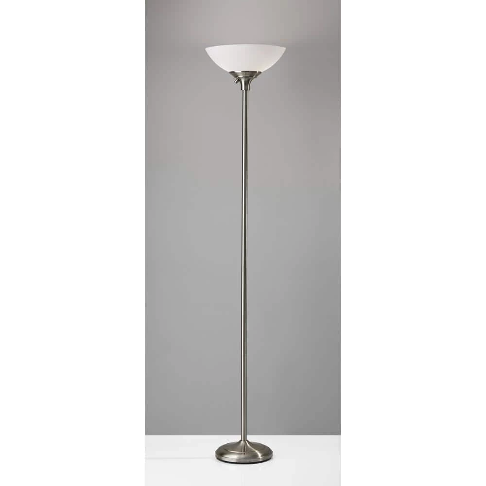 Glenn 71 in. Steel Torchiere Floor Lamp by Adesso - Image 3