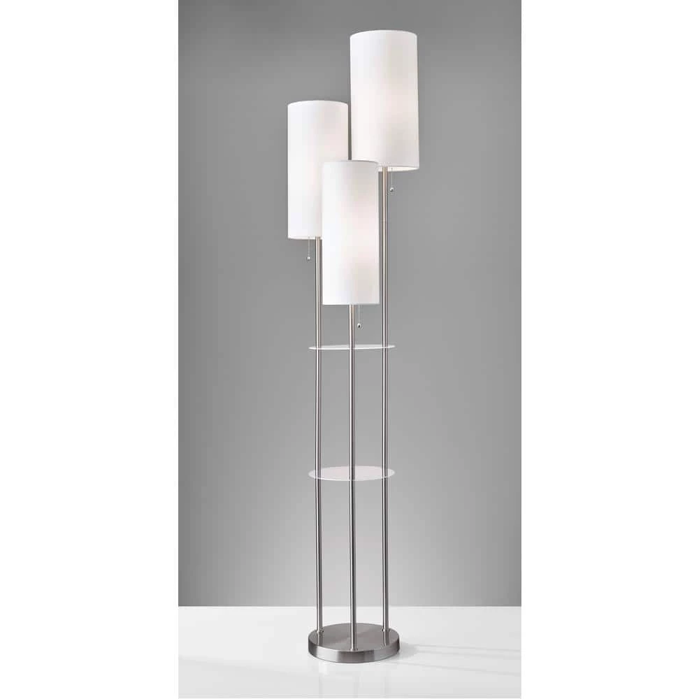 Trio 68 in. Steel Floor Lamp by Adesso - Image 5