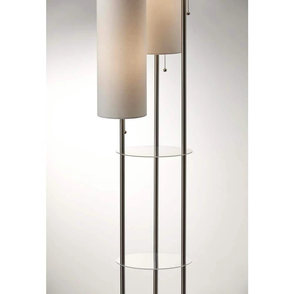 Trio 68 in. Steel Floor Lamp by Adesso - Image 4
