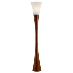 Espresso 68 in. Walnut Floor Lantern by Adesso