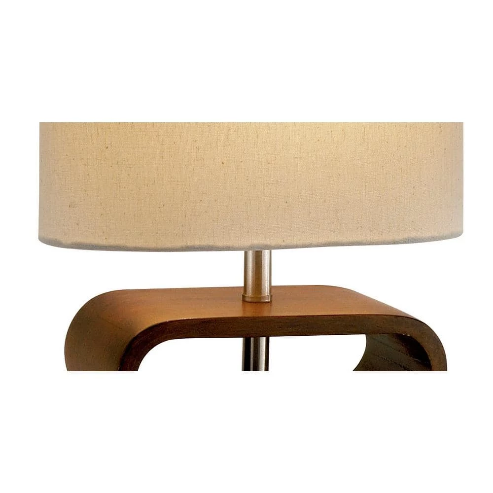 Rhythm 19.5 in. Walnut Table Lamp by Adesso - Image 3