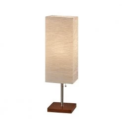 Dune 26 in. H Walnut Table Lamp by Adesso