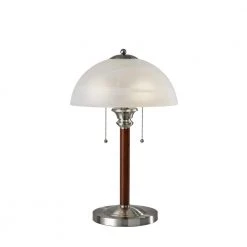 Lexington 22.5 in. Dark Walnut Table Lamp by Adesso