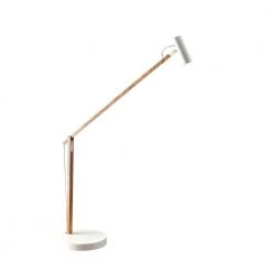 ADS360 Crane 32 in. Integrated LED Natural Wood/White Desk Lamp by Adesso