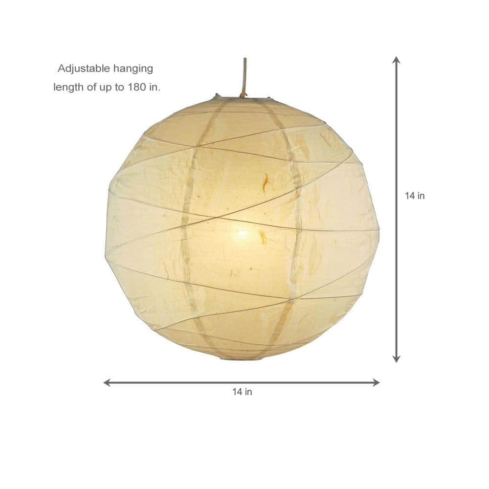 Orb 1-Light White Hanging Pendant by Adesso - Image 3