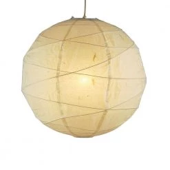 Orb 1-Light White Hanging Pendant by Adesso