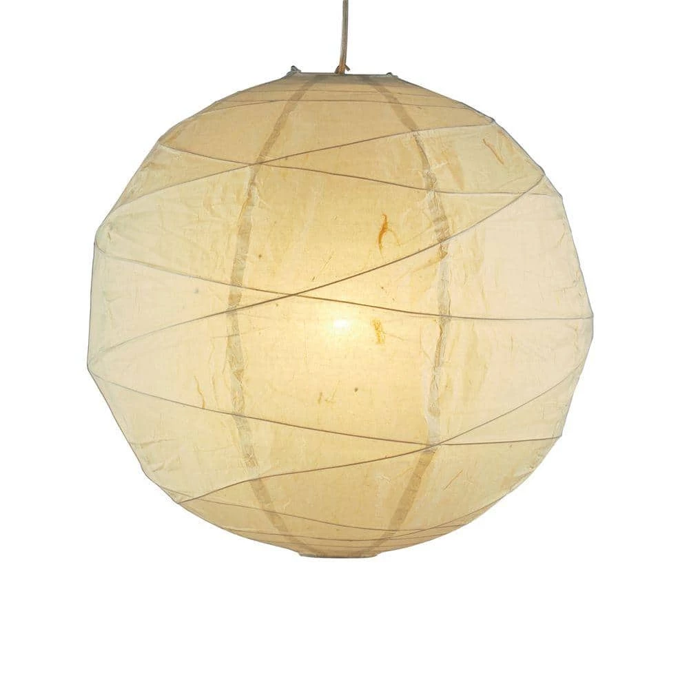 Orb 1-Light White Hanging Pendant by Adesso